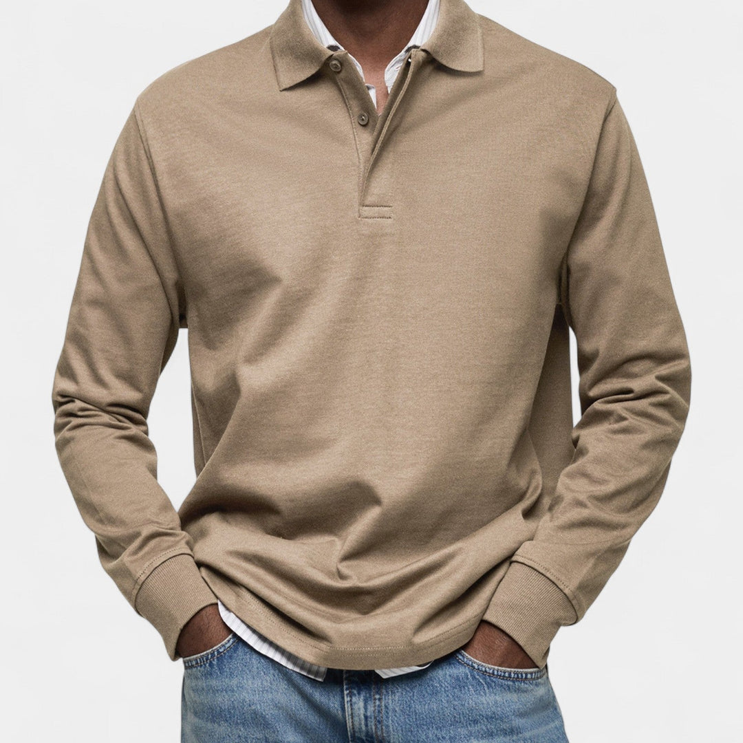 Tomáš – Elegantní penské polo s dlouhým rukávem