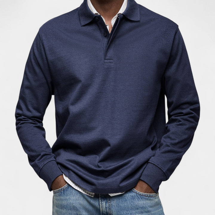Tomáš – Elegantní penské polo s dlouhým rukávem