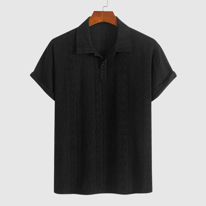 Libuše – Jemné pletené polo s texturovaným designem