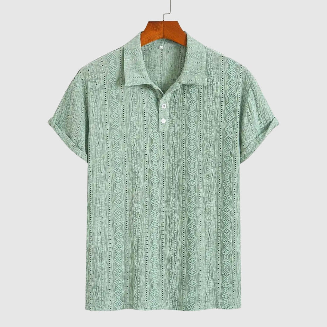 Libuše – Jemné pletené polo s texturovaným designem