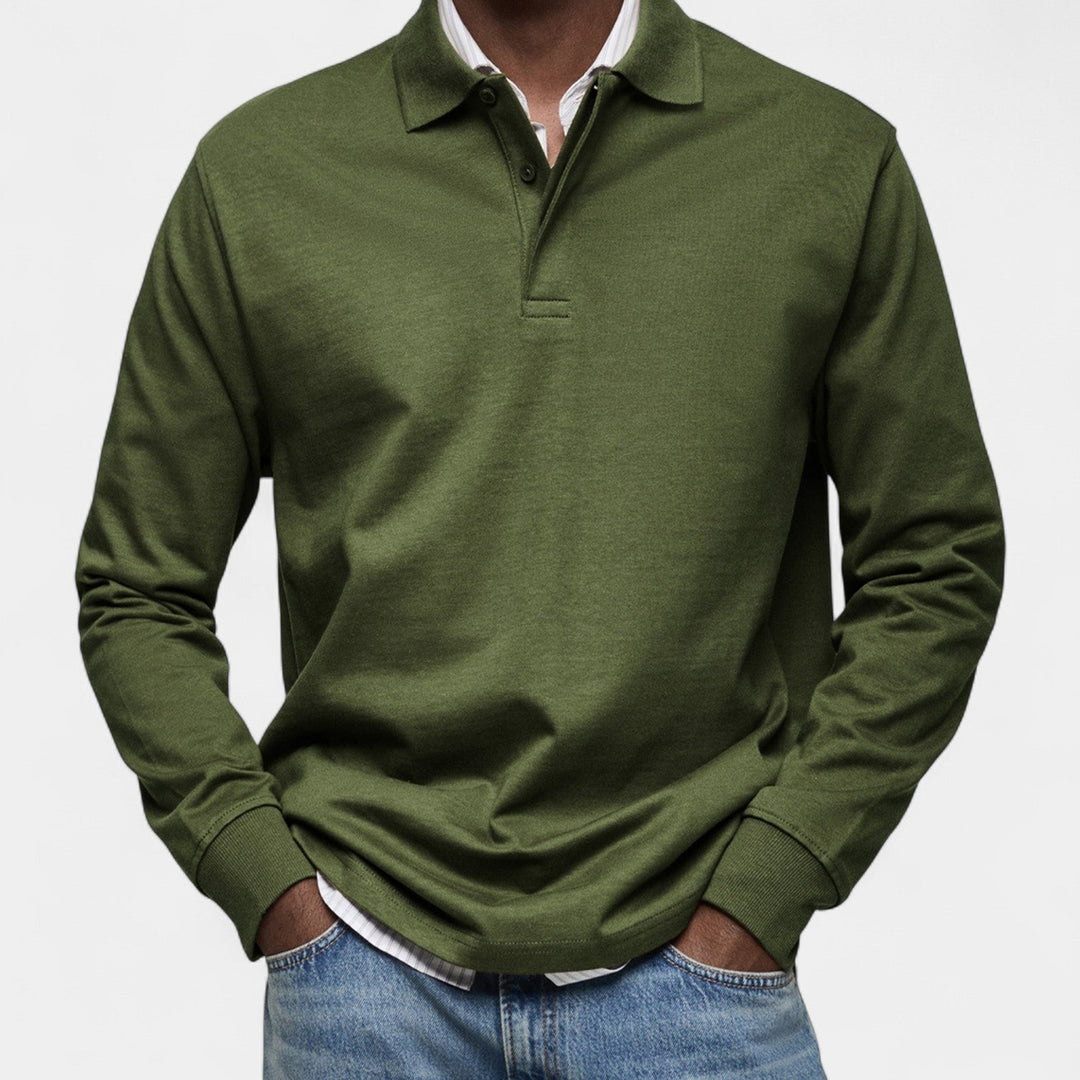 Tomáš – Elegantní penské polo s dlouhým rukávem