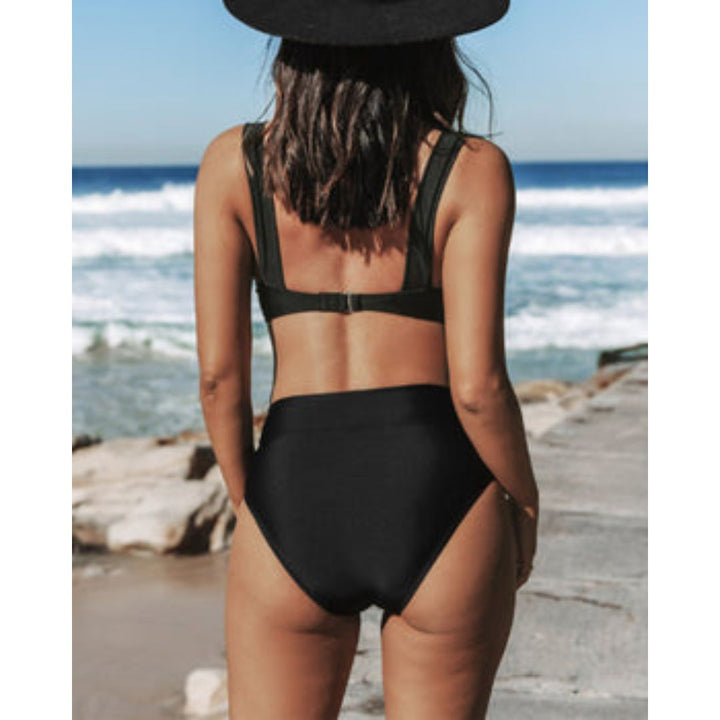 Hana - Jednoduché plavky s vysokým pasem