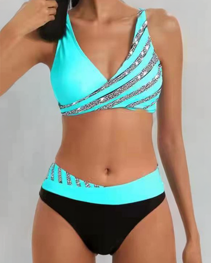Hana - Tisknuté bikiny v teplých odstínech